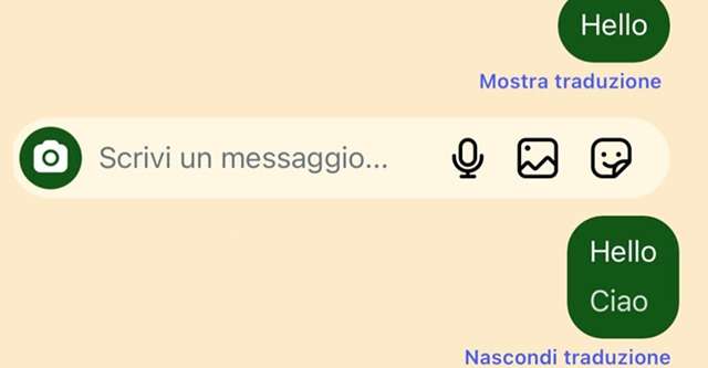 Come tradurre un messaggio sulla chat di Instagram