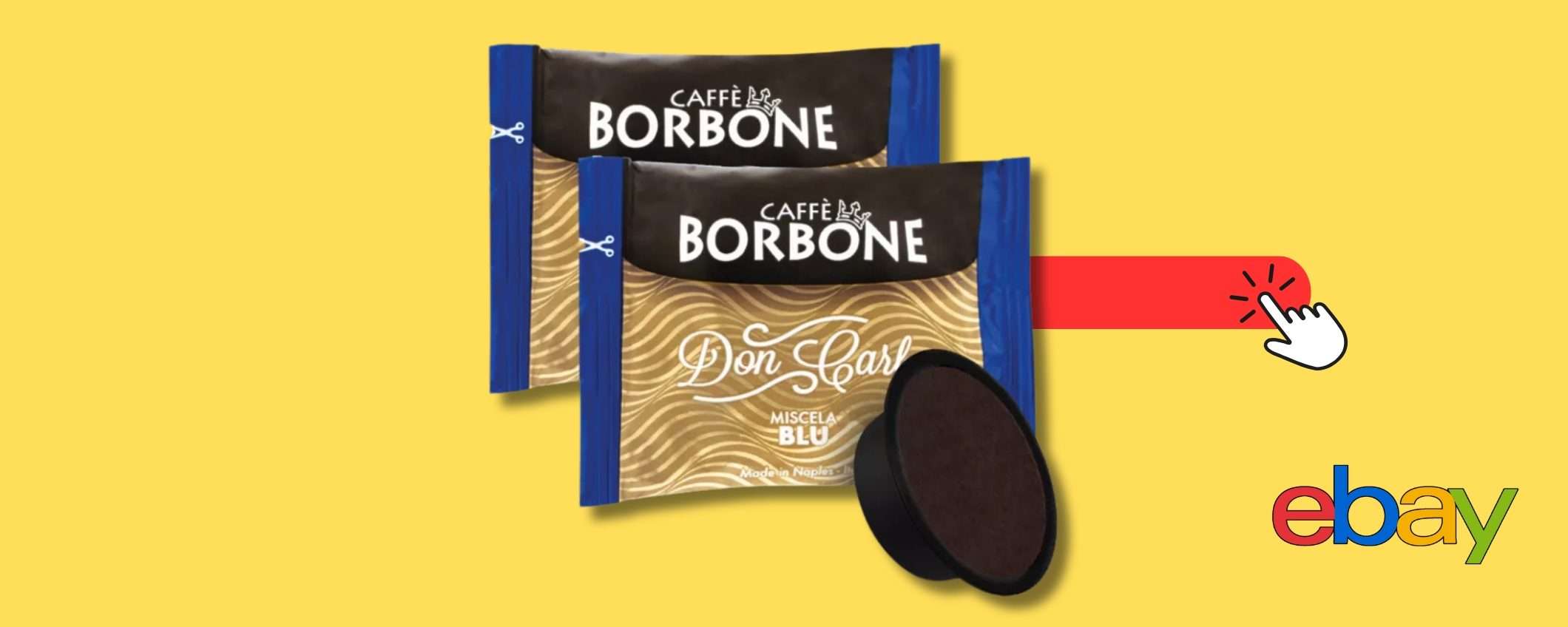 Caffè Borbone Don Carlo Blu: 300 capsule sistema Lavazza a 0,19€ cad