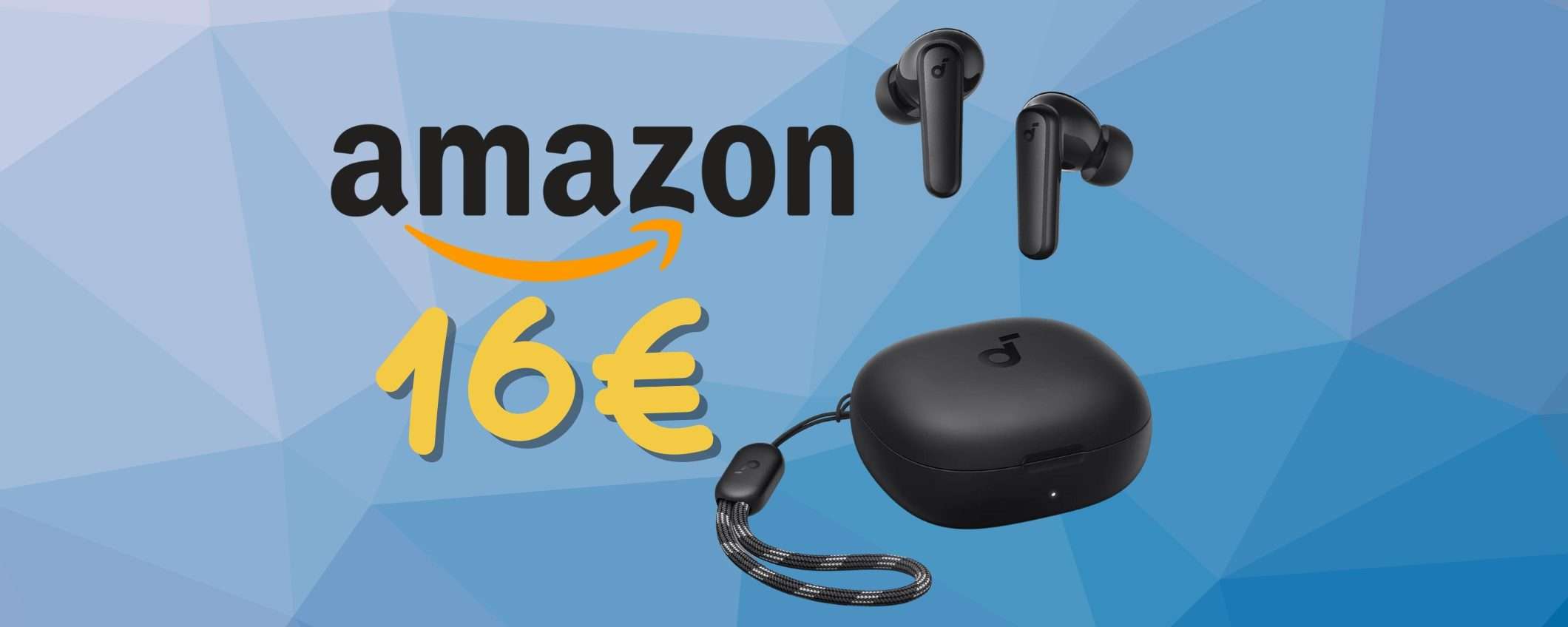 Folle offerta su Amazon per gli auricolari wireless Anker P20i (solo 16€)