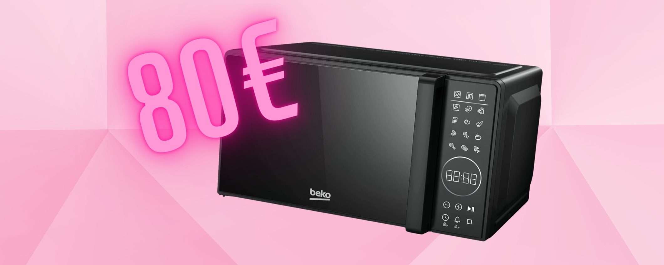 Forno a microonde Beko da 20 litri e 700W, elegante ed economico