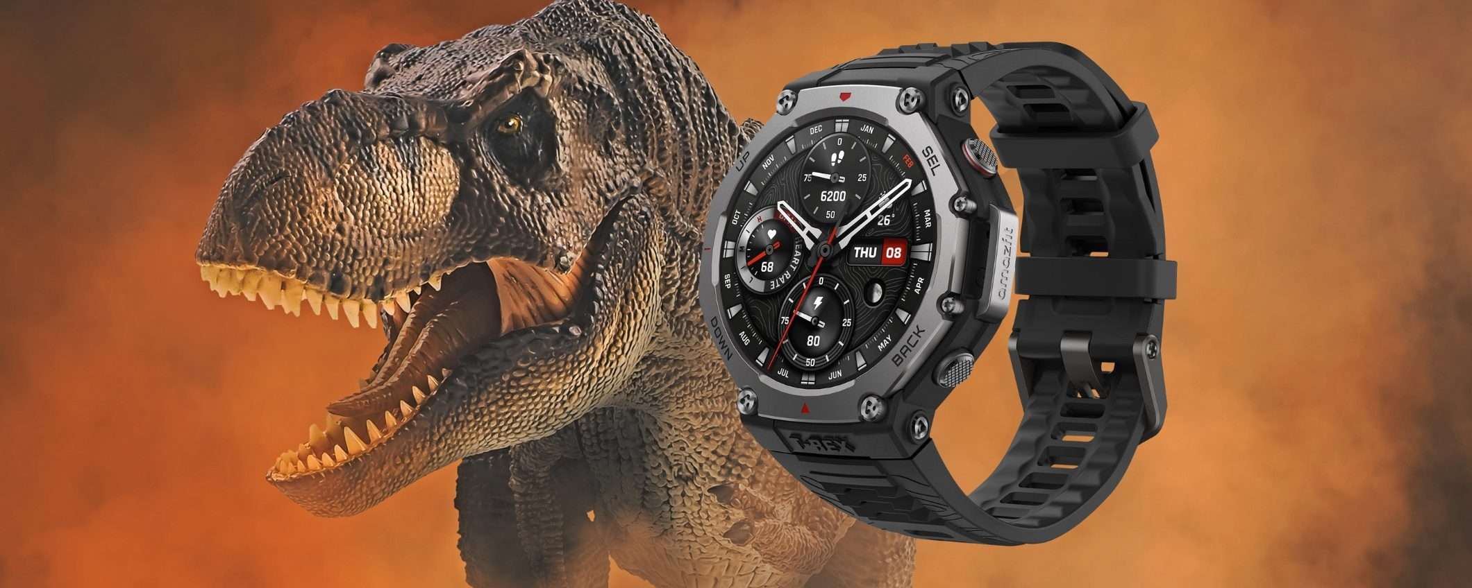 L'indistruttibile smartwatch Amazfit T-Rex 3 oggi è in promo su Amazon