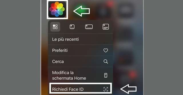 Come bloccare l'app Foto su iPhone