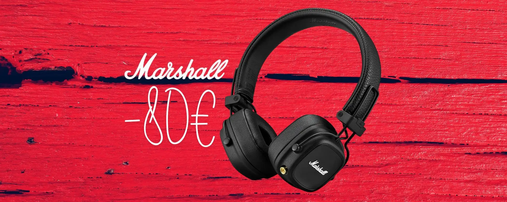 Marshall Major IV: cuffie wireless uniche per design e batteria (-53%)