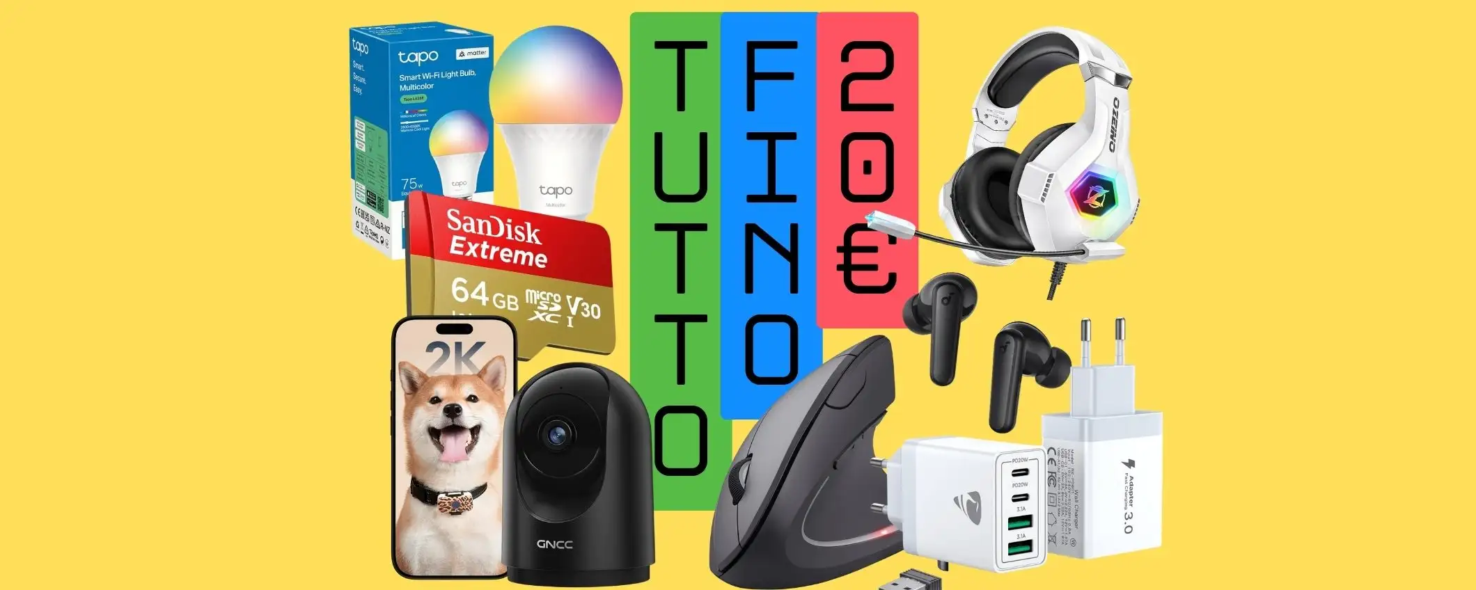 Offerte shock su Amazon: ecco i migliori 10 gadget sotto i 20€