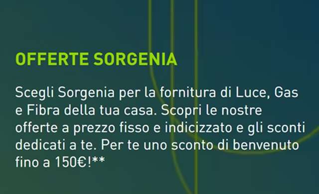 offerte sorgenia