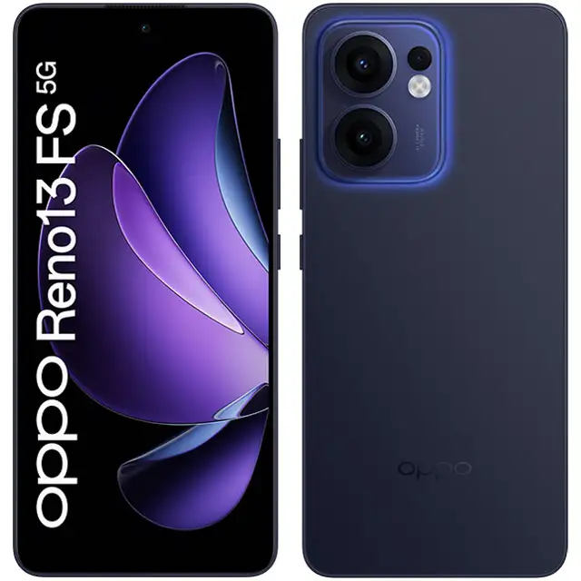 Lo smartphone OPPO Reno 13 FS 5G nella colorazione Luminous Blue