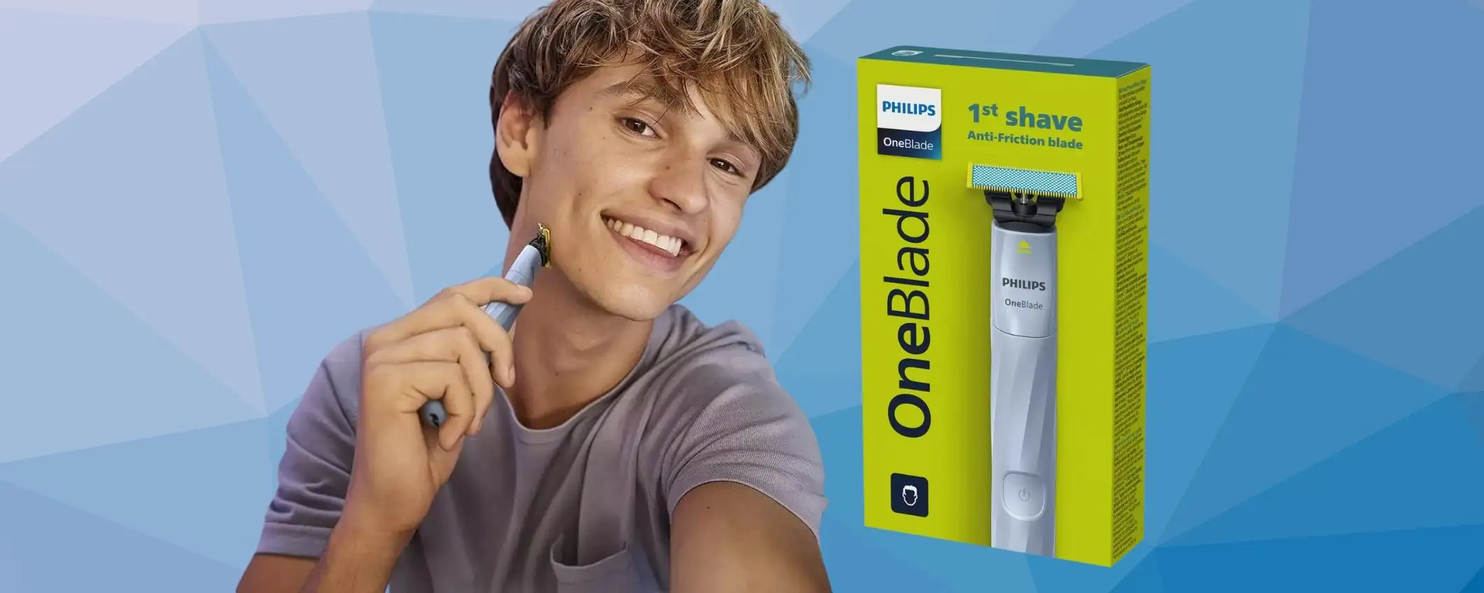 Philips OneBlade First Shave: rasoio elettrico delicato e preciso ora a soli 29€