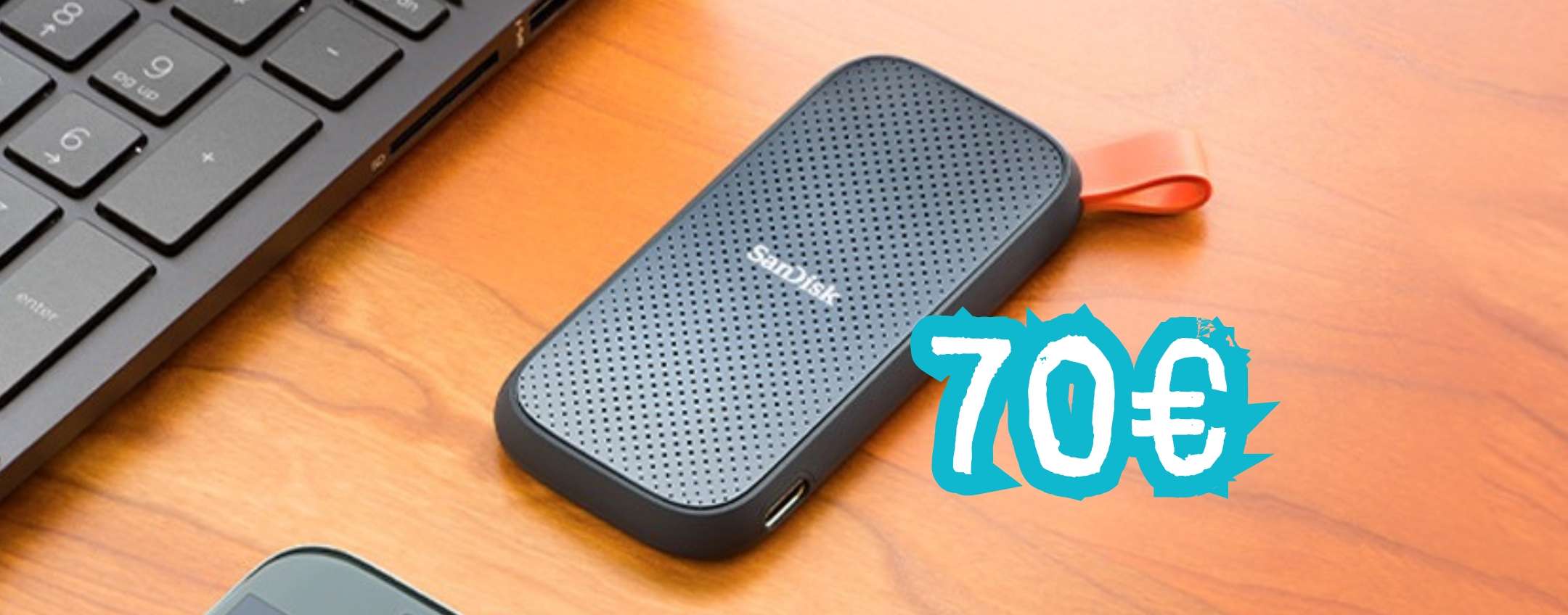 SanDisk Portatile: l’SSD più amato da 1TB oggi tuo a un prezzaccio, solo 70€