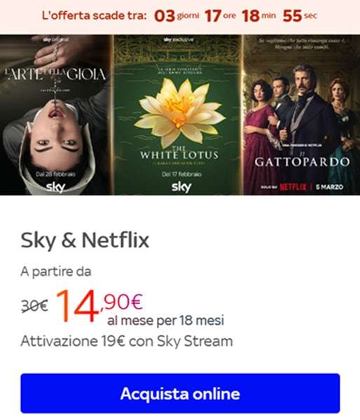 sky e netflix offerta