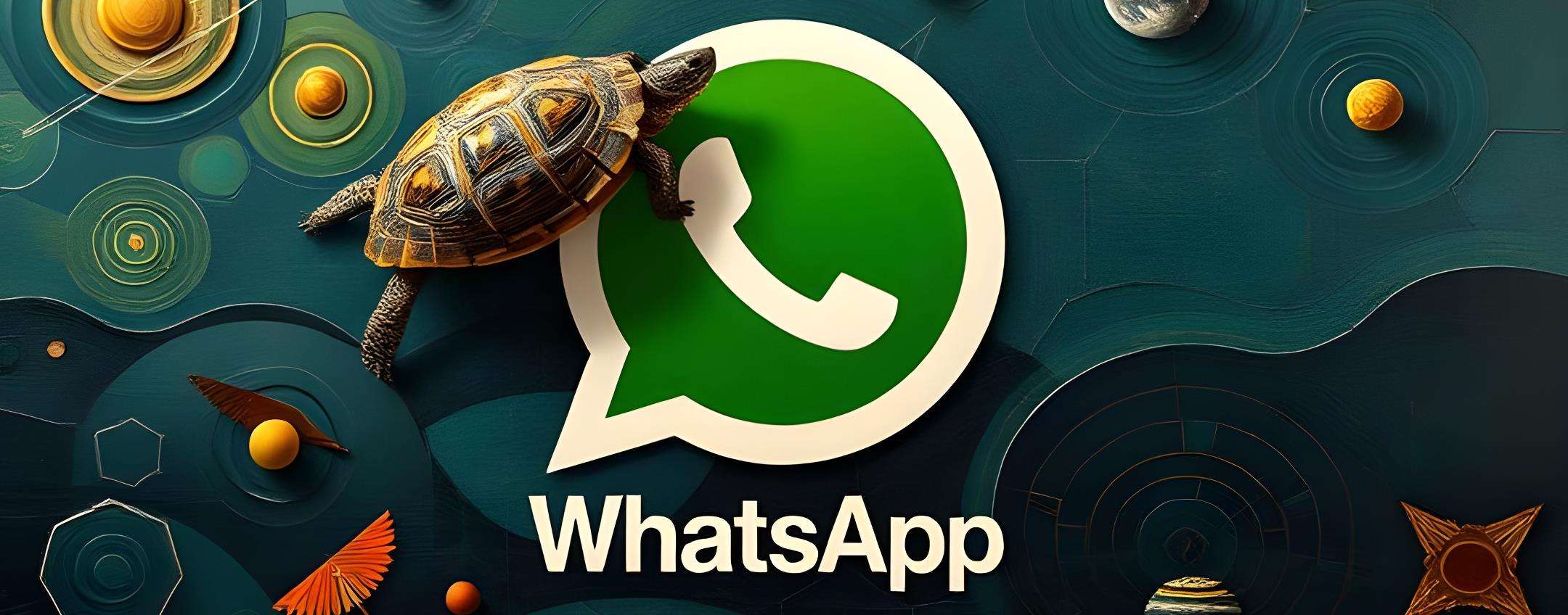 WhatsApp: cos’è la modalità tartaruga? Semplice: l’ennesima presa in giro