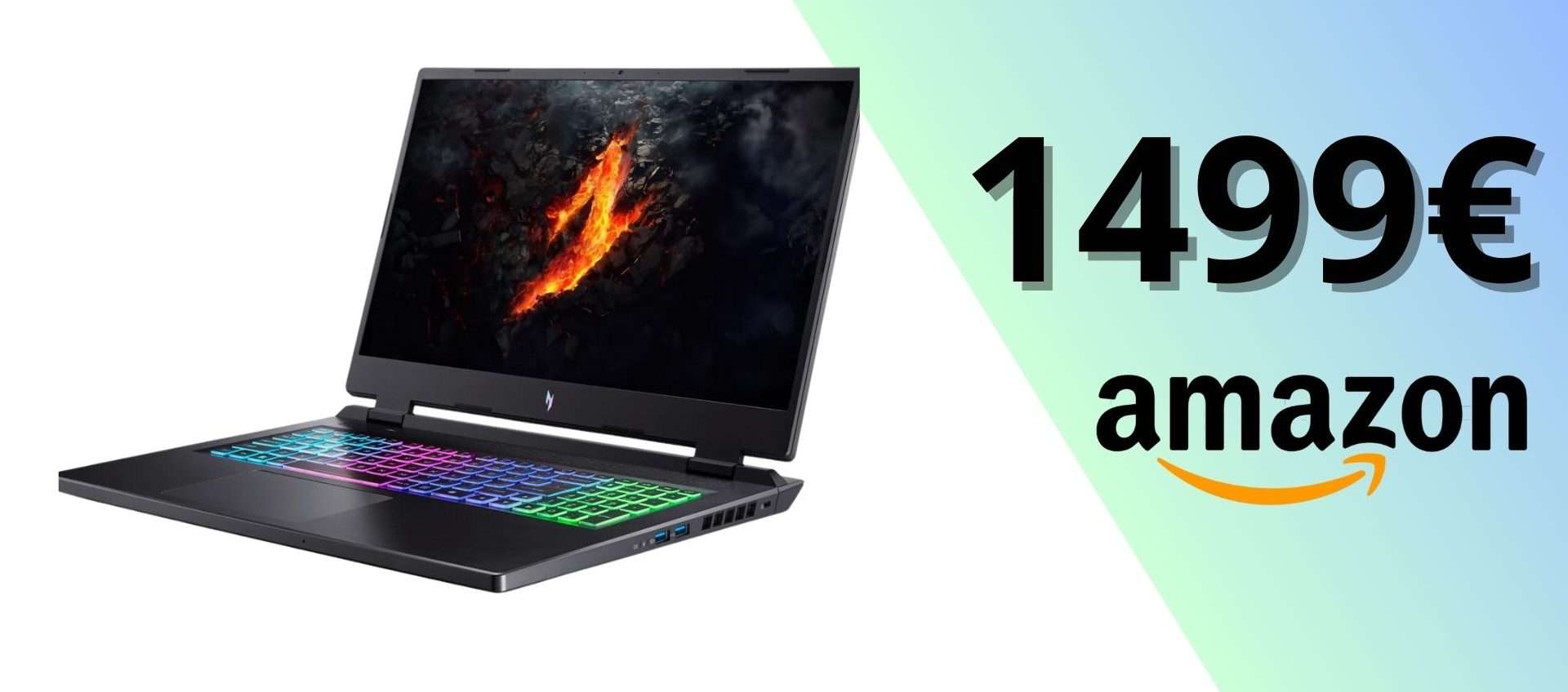 Acer Nitro 17 con Ryzen 9 e RTX 4060: potenza estrema in offerta