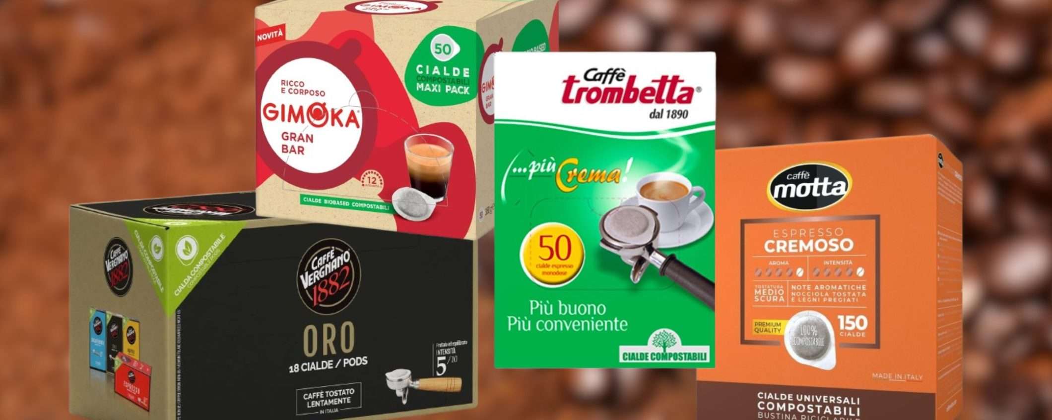 Caffè in cialde: FESTIVAL degli sconti su Amazon (da 0,12€ al pezzo)