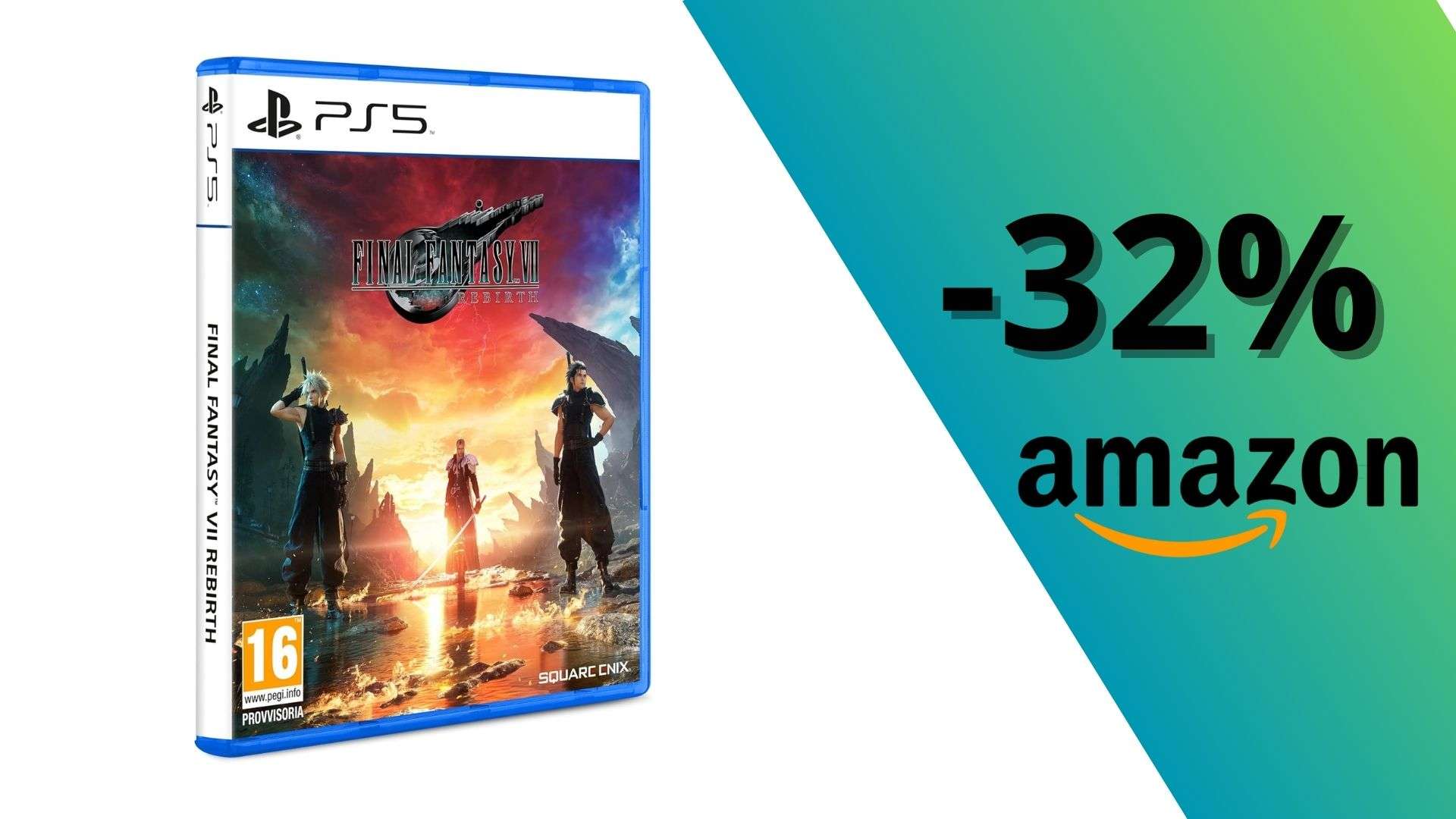 Final Fantasy VII Rebirth a soli 54,99€: capolavoro PS5 con SUPER sconto del 32%