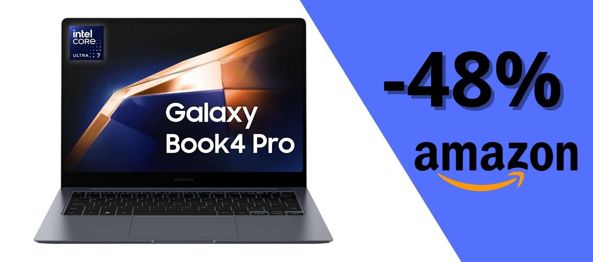 Samsung Galaxy Book4 Pro a 996€: ultrabook premium con Intel Core Ultra 7 e display AMOLED