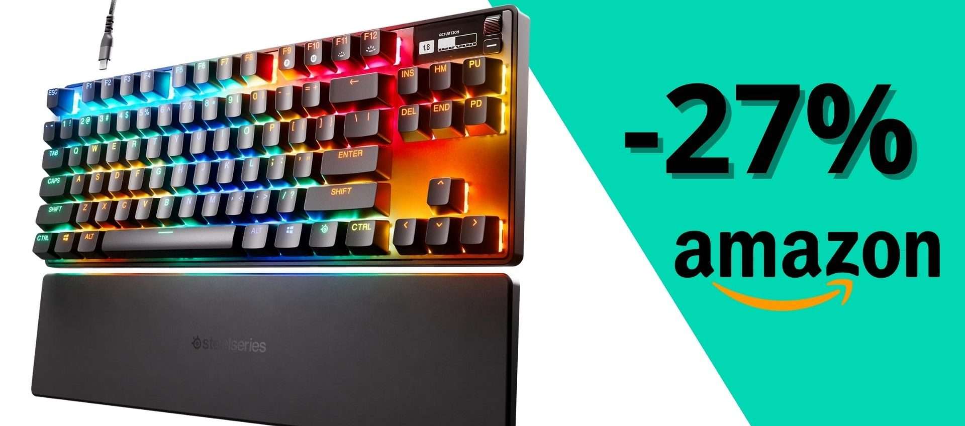 SteelSeries Apex Pro TKL a 159,99€: tastiera gaming HyperMagnetic in offerta (-27%)