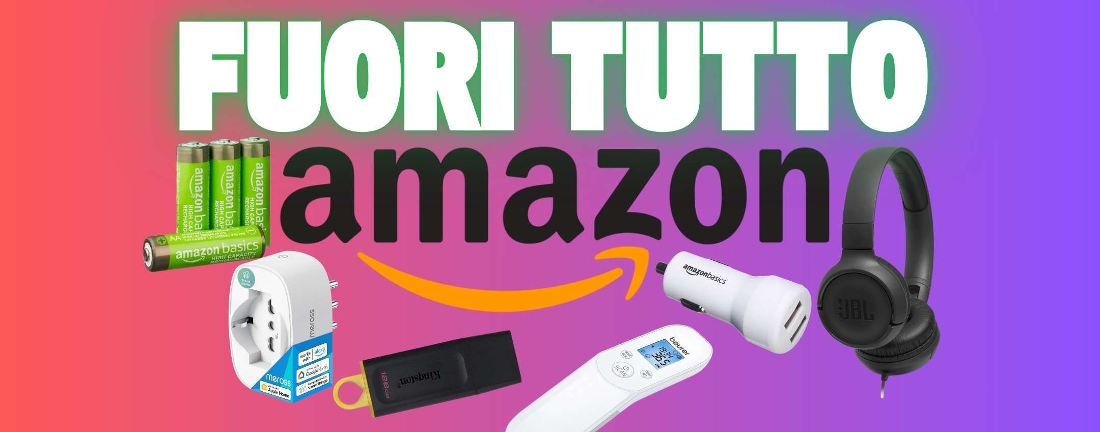 Amazon FUORI TUTTO: tantissimi gadget utili a meno di 20€