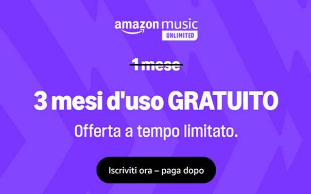 amazon music unlimited offerta