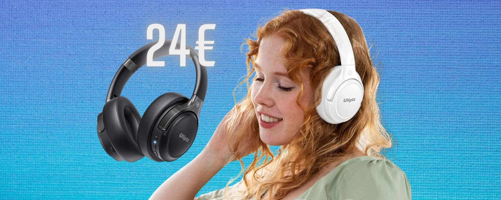 Audio eccezionale e costo ridicolo: le cuffie wireless Uliptz sono tue a 24€