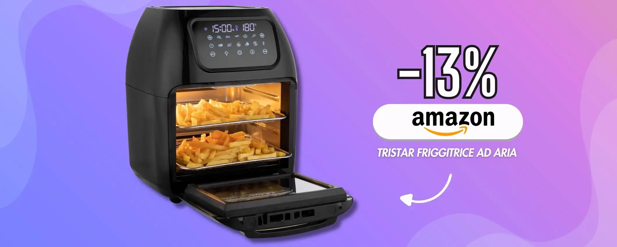 La Tristar Airfryer rimpiazza il tuo forno: 10L e 10 programmi (-13%)