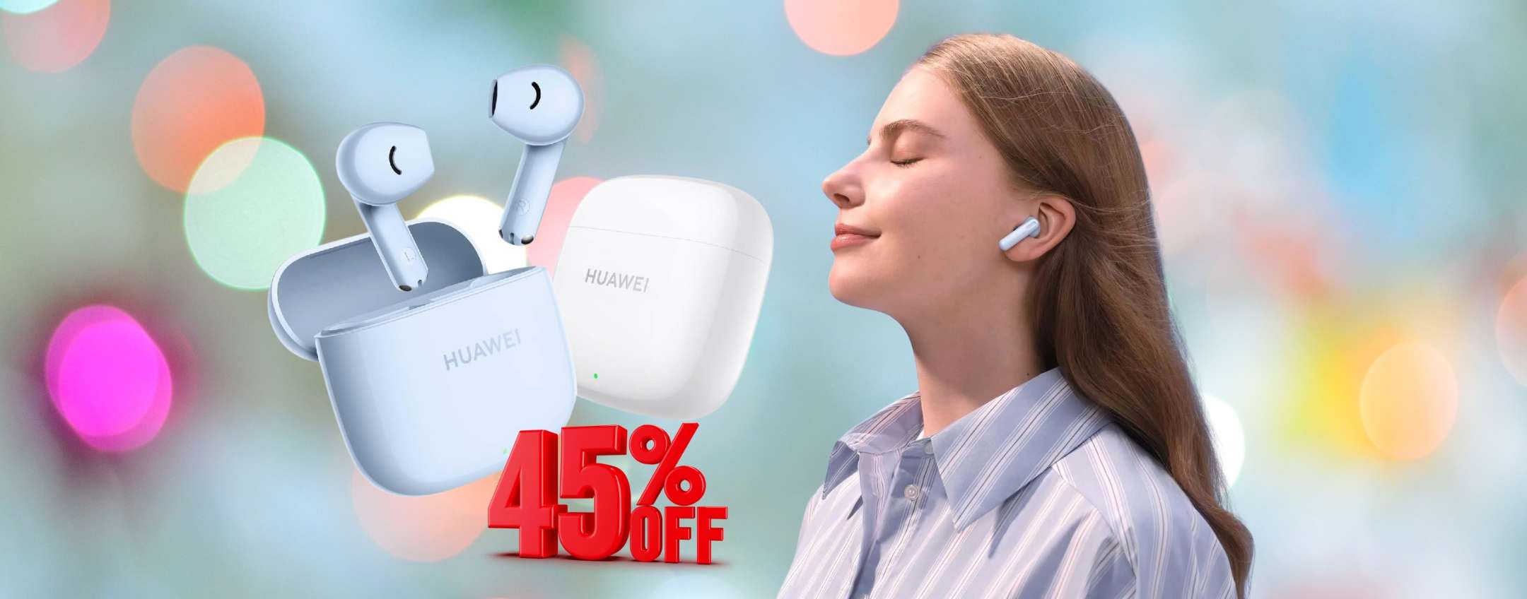 HUAWEI FreeBuds SE 2 a 27€ (MINIMO STORICO) sono gli auricolari wireless da avere