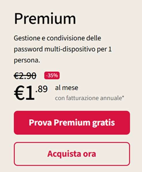 lastpass premium prova gratis