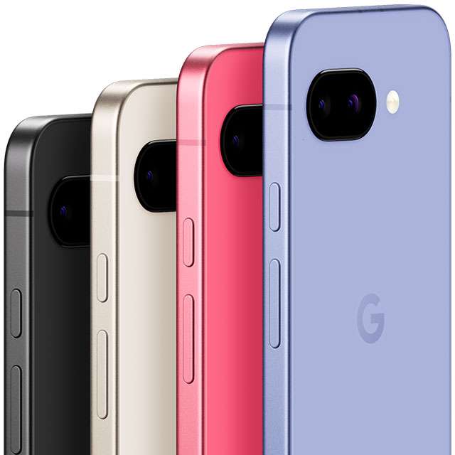 Le quattro colorazioni del Google Pixel 9a