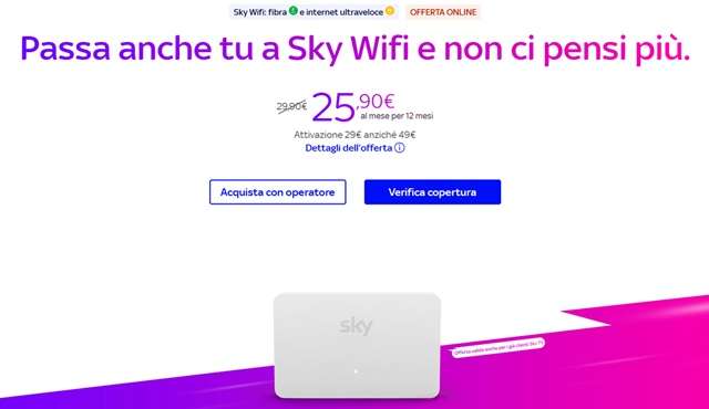 sky wifi offerta