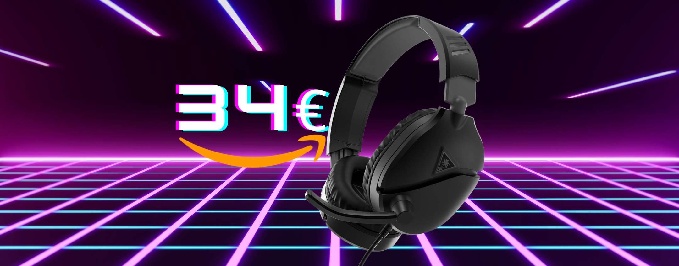 Turtle Beach Recon 70: cuffie da gaming per PC, PS4/5, Xbox e mobile a 34€