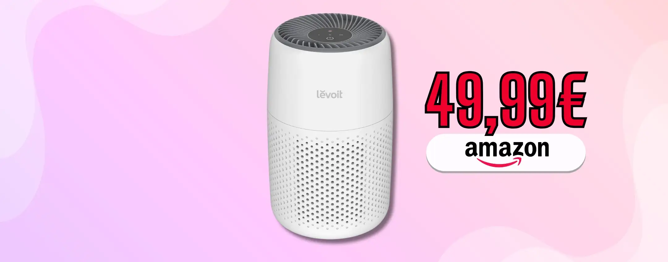 LEVOIT purificatore aria HEPA e dici addio alle allergie con 50€