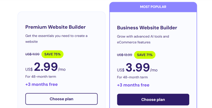 hostinger website builder