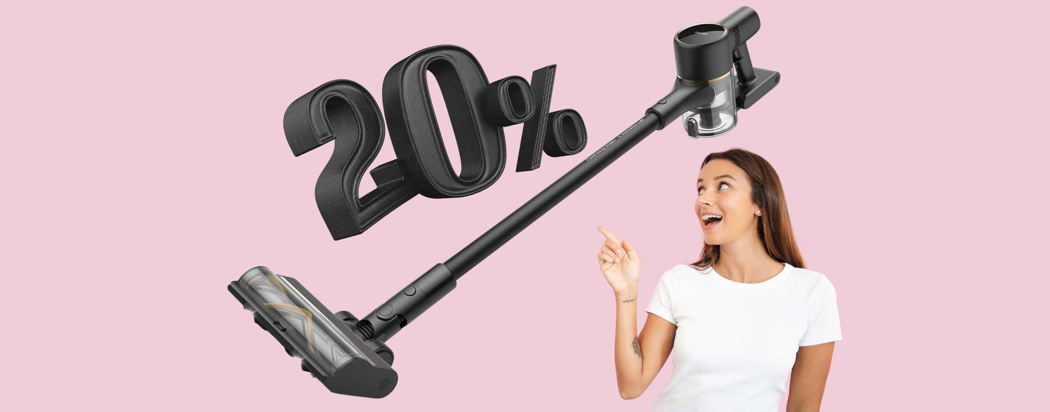 Scopa elettrica DREAME R10 Pro da 150AW e oltre 1ora di autonomia (-20%)