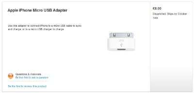 Adattatore Apple microUSB