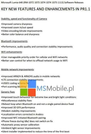 Aggiornamento Lumia 640