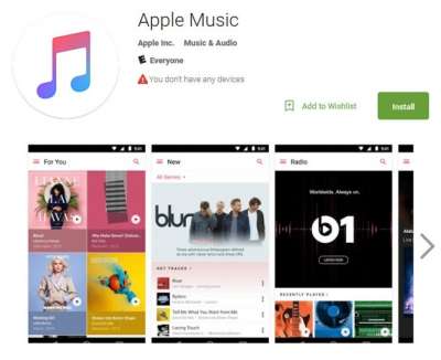 Apple Music pubblicata sul Play Store