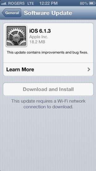 Apple iOS 6.1.3