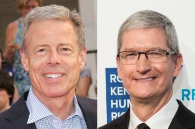 Jeff Bewkes and TIm Cook