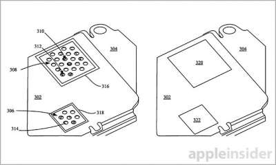 Le immagini associate al brevetto Apple