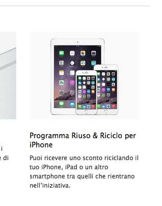 Programma riciclo&riuso di Apple