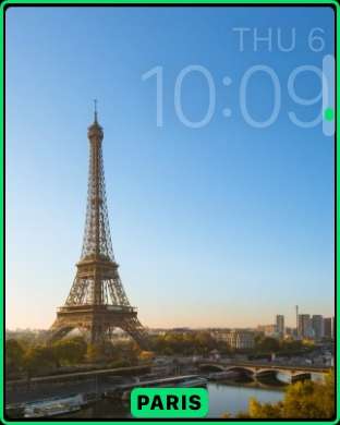 La nuova WatchFace dedicta a Parigi