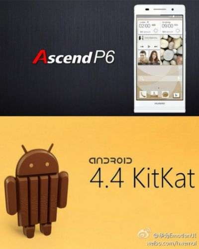 Ascend P6 KitKat