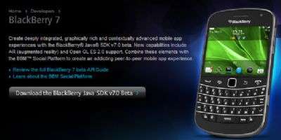 BlackBerry Java SDK 7.0 beta