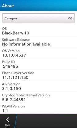 BlackBerry Maintenance release