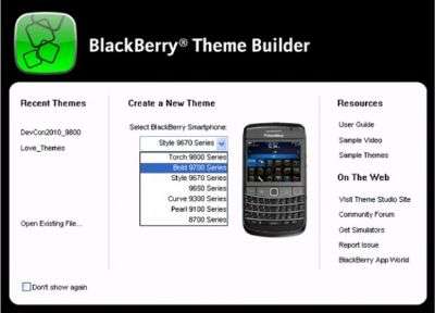 BlackBerry Theme Studio 6