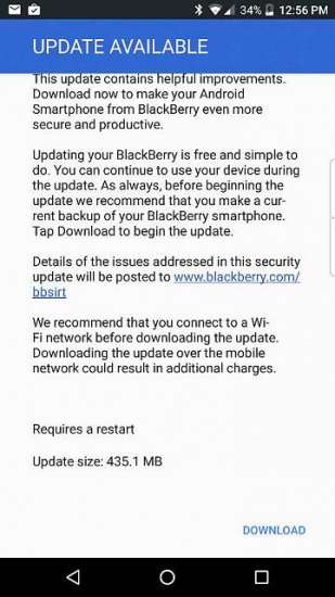 Blackberry September security update