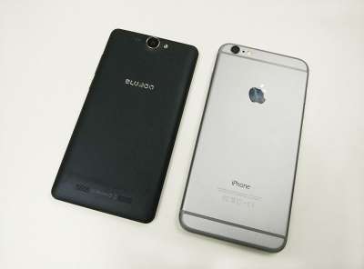 Bluboo X550 a confronto con l'Iphone 6
