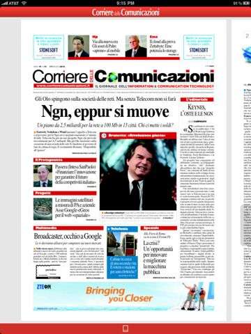 Corriere delle Comunicazioni per iPad