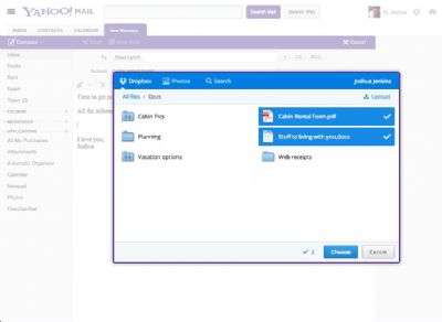 Dropbox Yahoo!