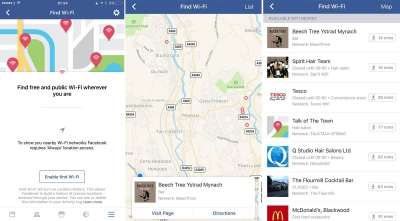 Facebook App - Find Wi-Fi (3 screenshot)