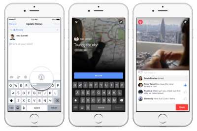 Facebook Live su iOS