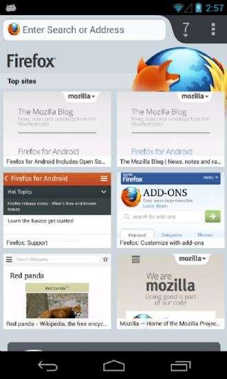 firefox 25 ANdroid